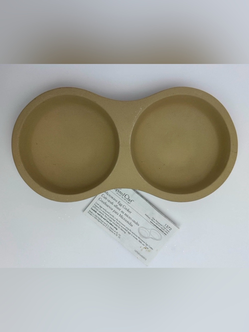 🍳✨ NEW Pampered Chef Stoneware Egg Cooker – No Box